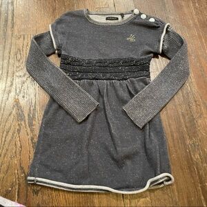 IKKS gray Cozy & Stylish Gray Knit Sweater Dress. size 4